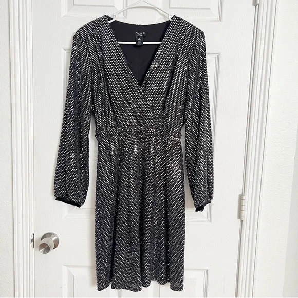 see long sleeve dress Surround Sound Blue Mesh Long Sleeve Mini Dress - US 16 main image 0